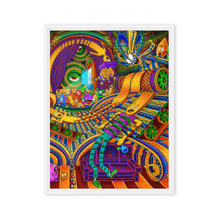 CONDUCTOR OF CONSCIOUSNESS Framed canvas | Salvia Droid