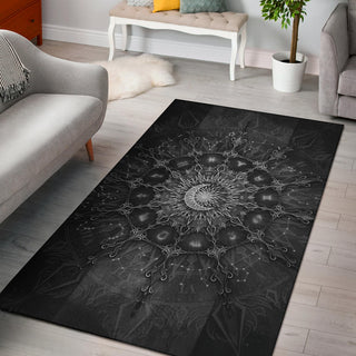 Zodiac Calendar Mandala - Darkness | Rug | Mandalazed