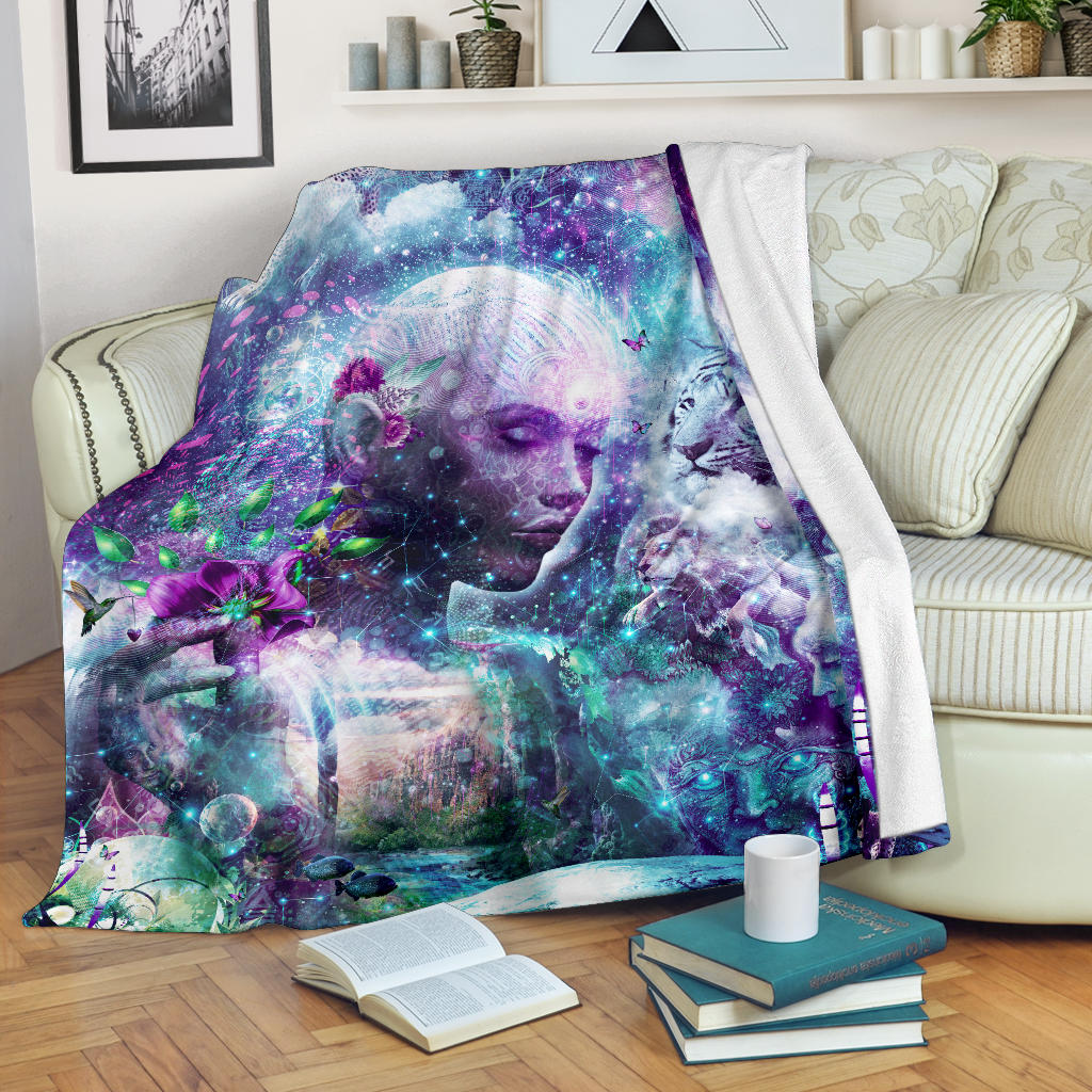 Cosmic Consciousness | Premium Microfleece Blanket | Cameron Gray