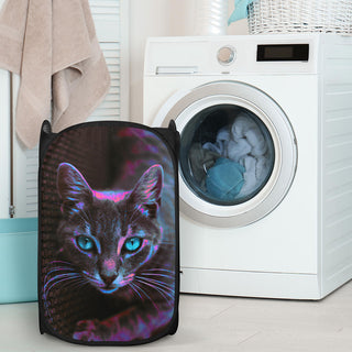 Blue Eye Kitty | Laundry Basket | Hubert Solczynski