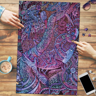 Theming of a Dreampark - Dusk | Wooden Jigsaw Puzzle | James Fletcher