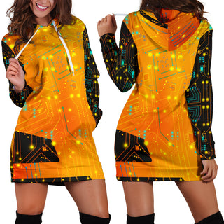 Psy Circuit 4 | Women's Hoodie Dress | Magusz