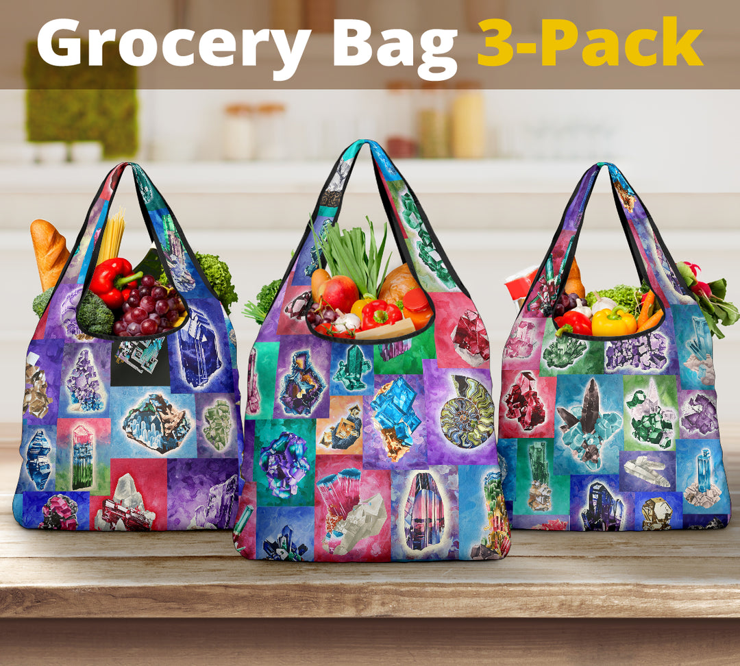 Gem Quilt Grocery Bag 3-Pack | Dylan Thomas Brooks