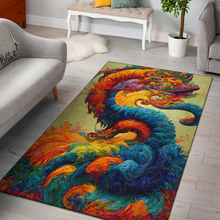 Newyears Dragon Bouquet Rug | Michael Garfield