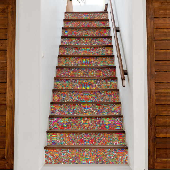 Infinity Mandala | Stair Stickers | Lachlan Wardlaw