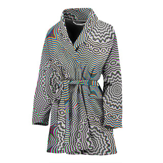 Primordial Glitch | Women's Bath Robe | Makroverset