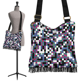 CHECKERED BOHO BAG | Hubert S