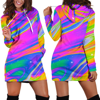 NEGATIVE WOMENS HOODIE DRESS | MALAVIDA