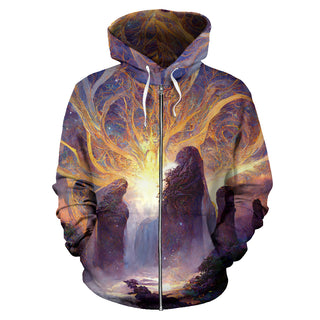 Solstice Ceremony Zipper Hoodie | Michael Garfield