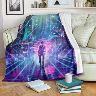 Neon Zone | Premium Microfleece Blanket | Cameron Gray