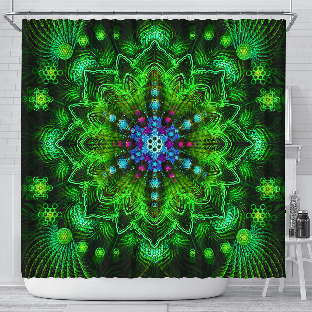 Metaphysical Jungle Shower Curtain | Yantrart