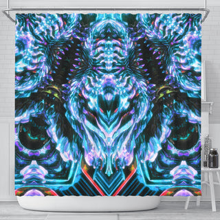 Ice Sentinels B | Shower Curtain | Makroverset