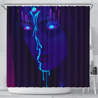 PSY GIRL SHOWER CURTAIN | PHAZED