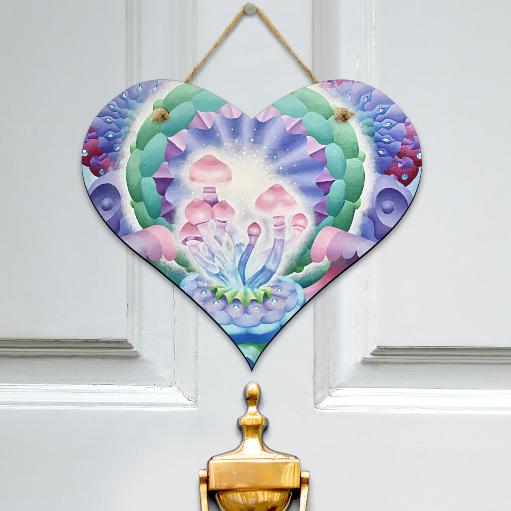 Cubensis Heart Hanging Door Sign | Dylan Thomas Brooks
