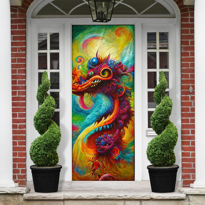 New Years Dragon Bouquet 2 Door Sock | Michael Garfield