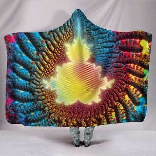 Mandelbrot Buddha: Fractal Meditation | Hooded Blanket | Makroverset