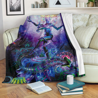 Serpentine Apotheosis (Dancing Shiva) | Micro Fleece Blanket | Hakan Hisim