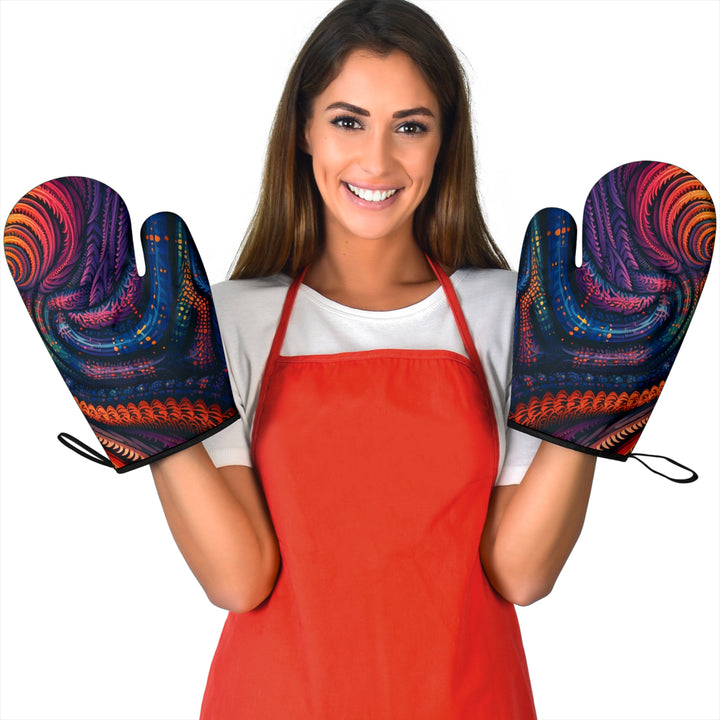 CYCLONED OVEN MITTS | ACIDMATH AI