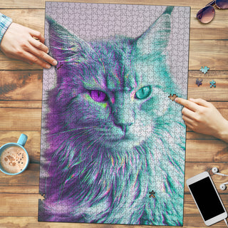 Magenta Hexagon Pattern | Jigsaw Puzzle | Hubert Solczynski