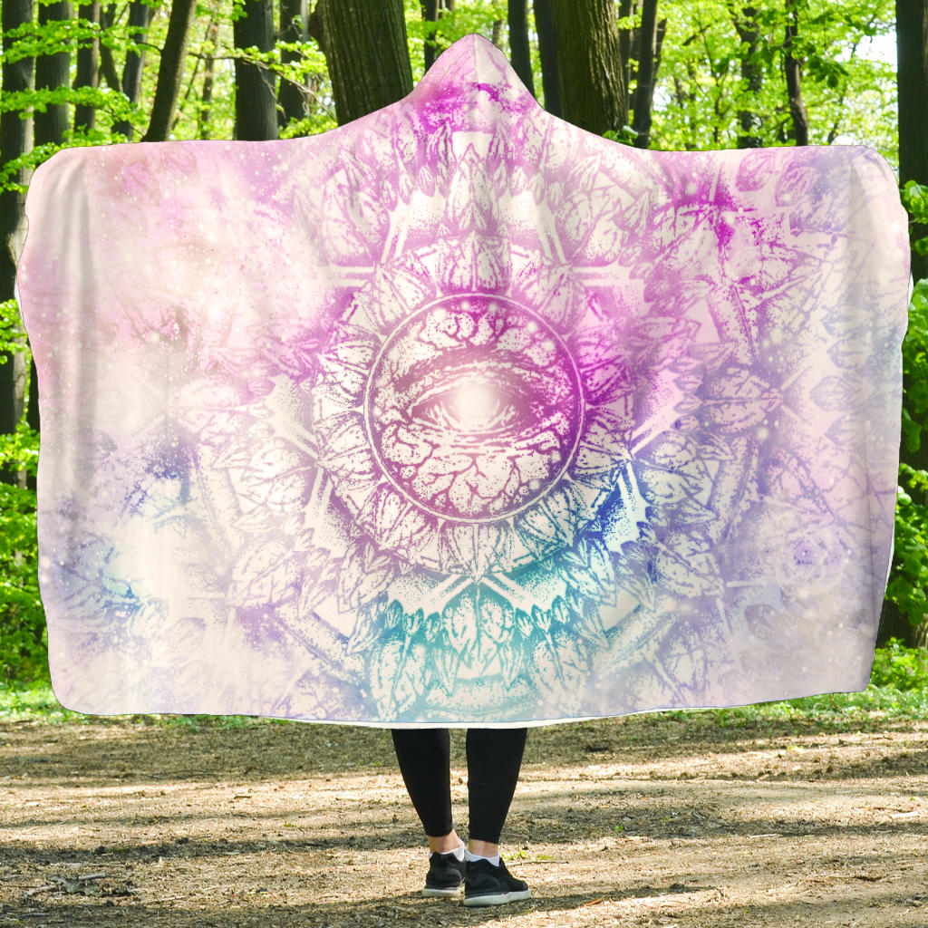 Illuminati Eye Mandala | Hooded Blanket | Mandalazed