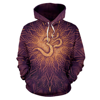 Mystical Aum Chakra Mandala - Amethyst | Hoodie | Mandalazed