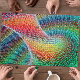 Vortex Premium Wood Jigsaw Puzzle by Bart Van Hertum