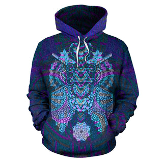 GEOMETRIC FRUITY BLUE HOODIE | MIL ET UNE