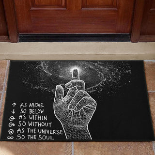as above so below Door Mat | Brock Springstead