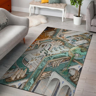 Fishing for Escher Rug | James Fletcher