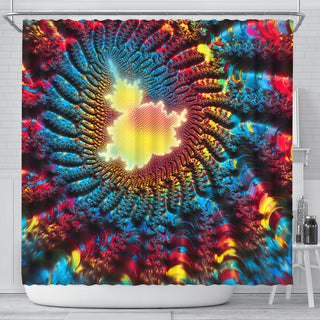 Mandelbrot Buddha: Fractal Meditation | Shower Curtain | Makroverset