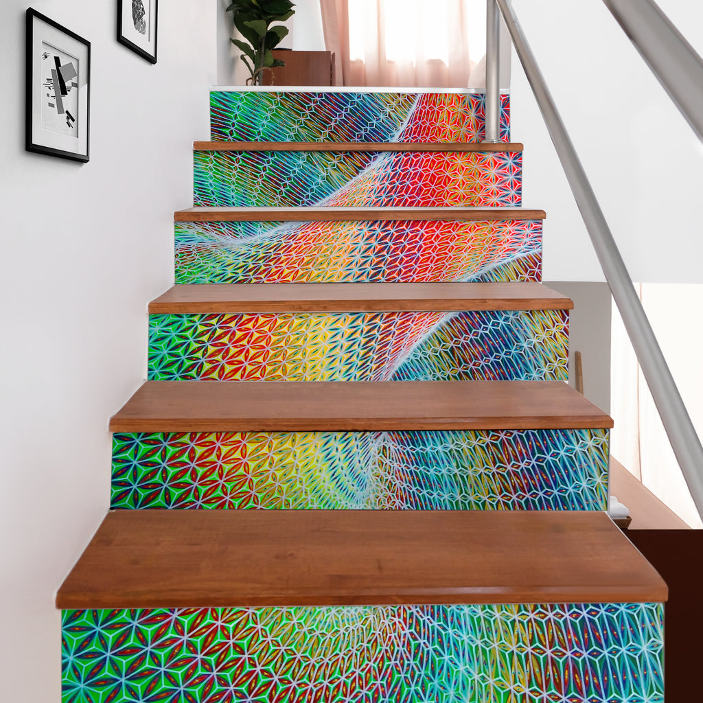 Vortex Stair Stickers by Bart Van Hertum