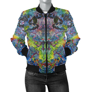 Garden of Earthly Delight Women's Bomber Jacket | Dylan Thomas Brooks