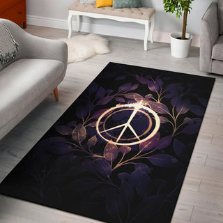 Peace With Leaves | Rug | Mandalazed