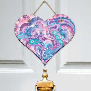 Blooming Heart Hanging Door Sign | Dylan Thomas Brooks