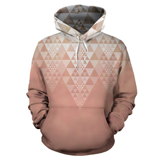 Fractal Triangles - Foxy Orange | Hoodie | Mandalazed