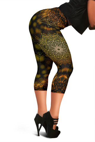 Merkaba | Womens Capris by Cosmic Shiva