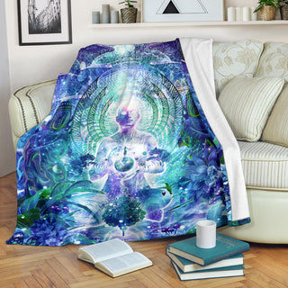 Observers Of The Sky | Premium Microfleece Blanket | Cameron Gray