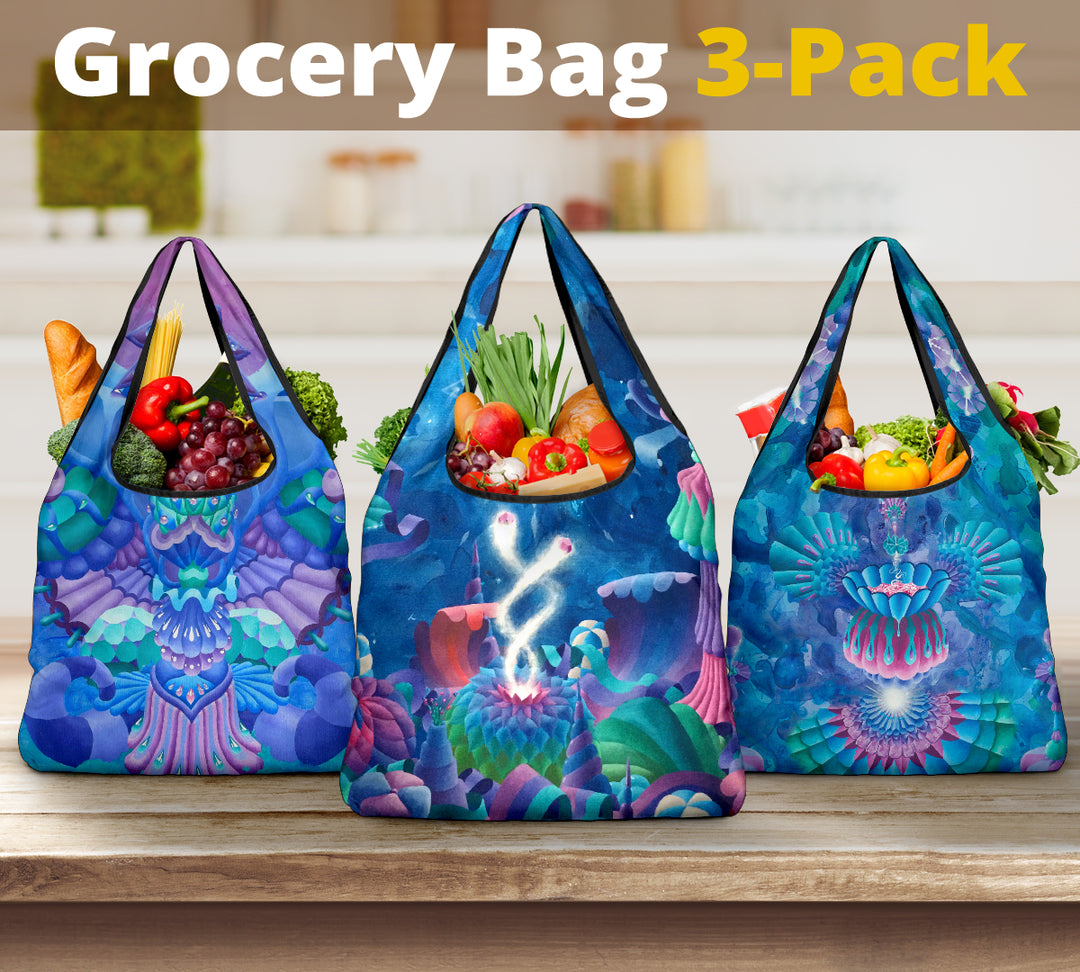 Plant Spirits | Grocery Bag 3-Pack | Dylan Thomas Brooks