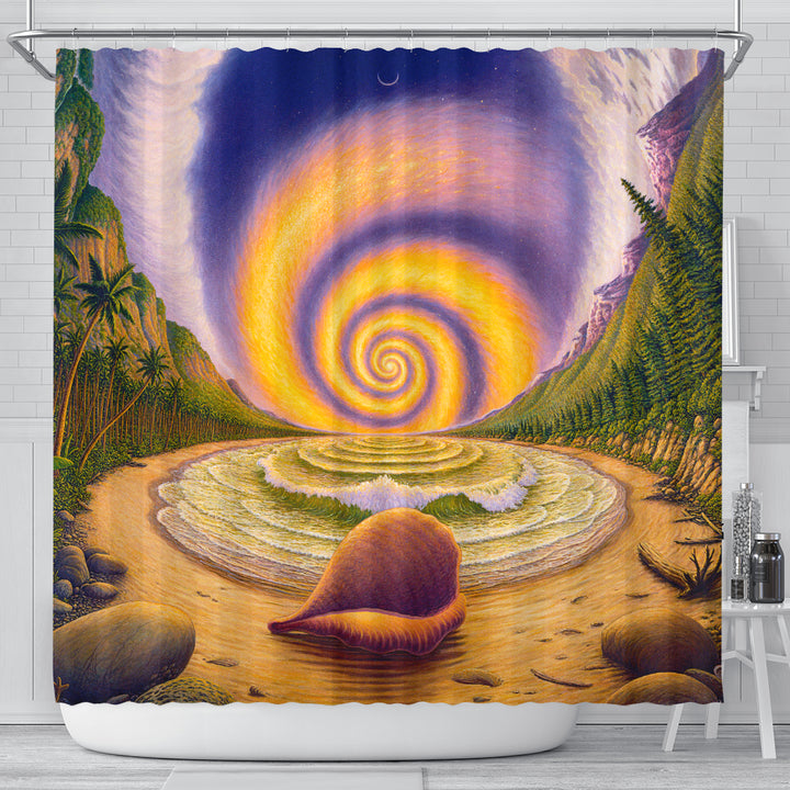 Snail Logic | Shower Curtain | Mark Henson