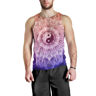 Fractalized Rainbow Yin & Yang Mandala | Tank Top | Mandalazed