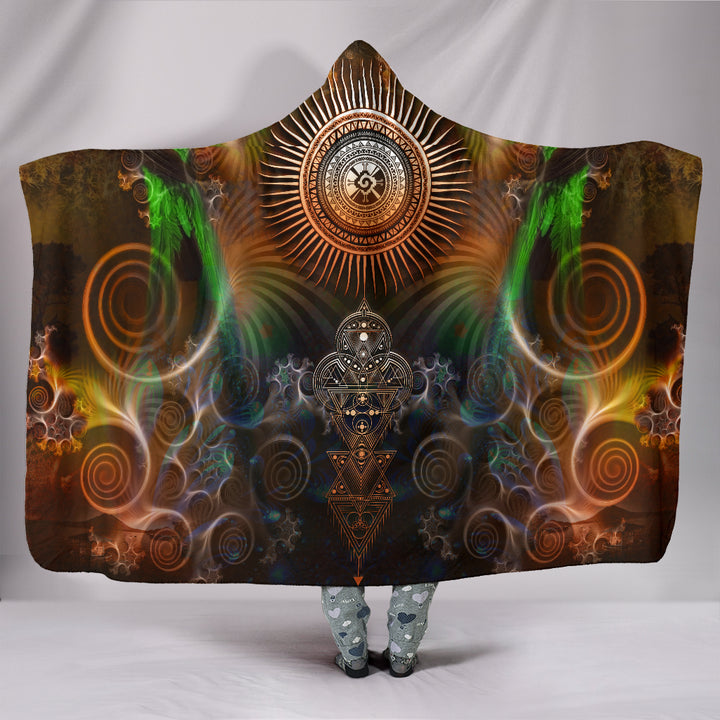 Quetzal | Hooded Blanket by Cosmic Shiva