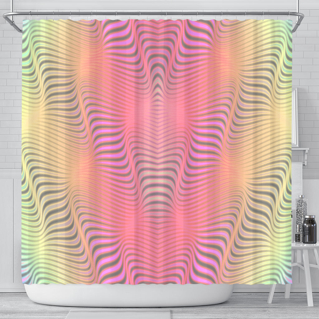 Vapor Wave | Shower Curtain | Trent Kuhn