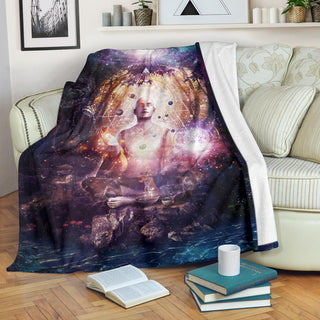 Connected To Source | Premium Microfleece Blanket | Cameron Gray