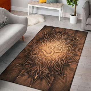 Mystical Aum Chakra Mandala - Earth | Rug | Mandalazed