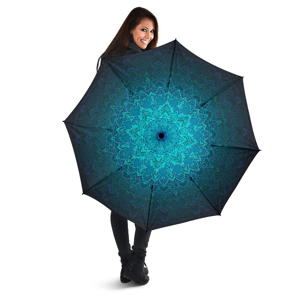 blue mandala umbrella | Cameron Gray