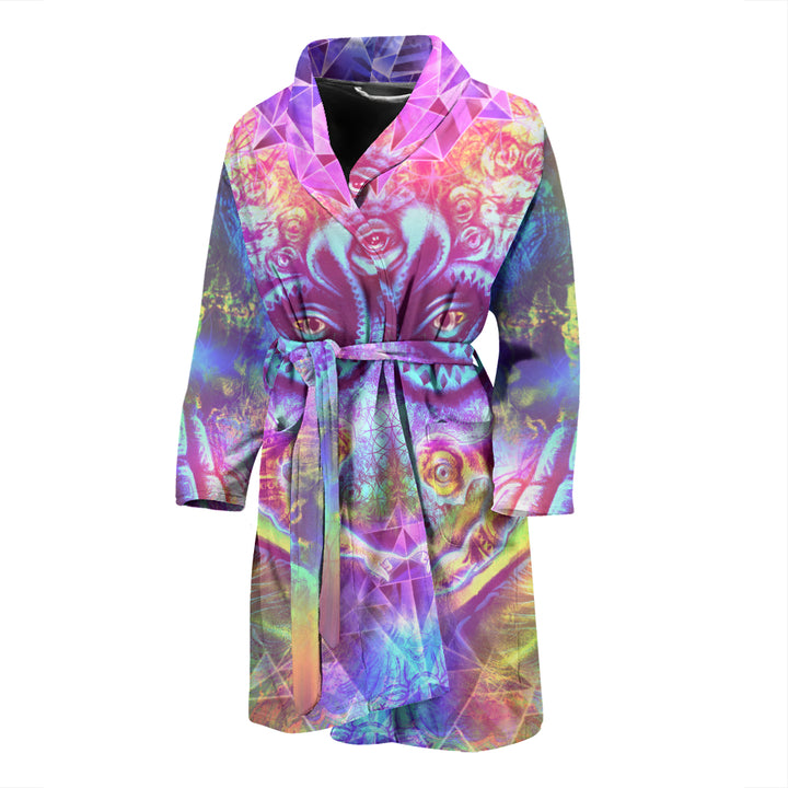 Transition To Butterfly Men's Bath Robe | Salvia Droid