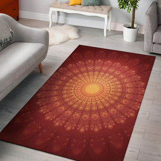 Peacock Feather Mandala - Sun | Rug | Mandalazed