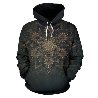 Elements of Sacred Geometry - Dark | Hoodie | Mandalazed