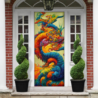 New Years Dragon Bouquet Door Sock | Michael Garfield