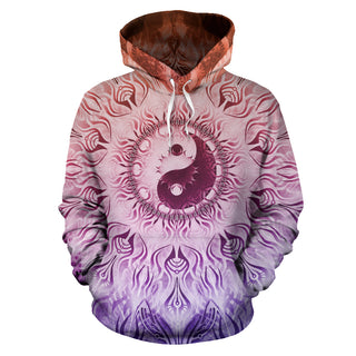 Fractalized Rainbow Yin & Yang Mandala | Hoodie | Mandalazed